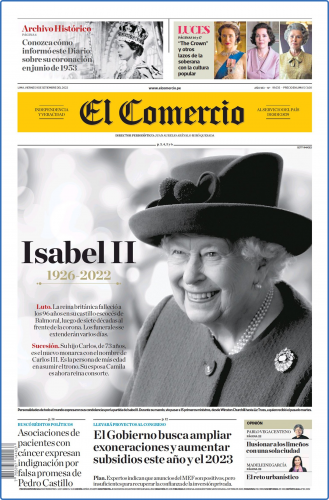 El Comercio Lima 09 Septiembre 2022